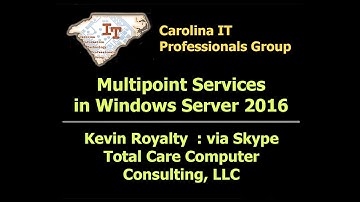 January 2017 - MultiPoint Server