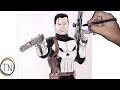 Drawing The Punisher || Frank Castle || by Trinankur Neogi || Time please