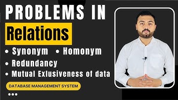 Synonym, Homonym, Redundancy Problems in DBMS Urdu / Hindi
