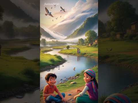 Valley of Beauty, River of Love💞🤗💕 #shortvideo #youtubeshorts #friendsstory #animation #lovelslove