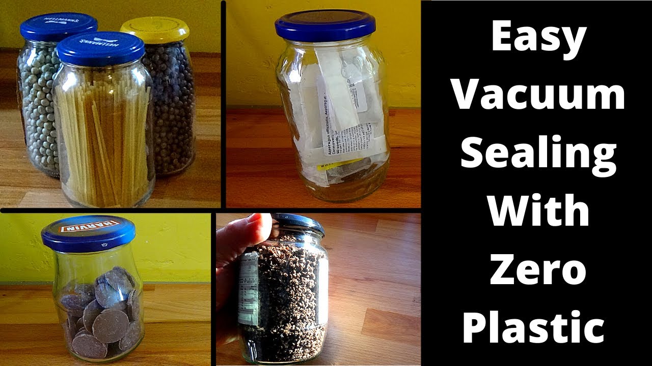 How to vacuum seal virtually anything without using any single use plastics.  - YouTube