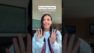 put a finger down - not intimidating edition 😌 tiktok #shorts