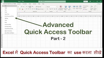 Complete Quick Access Toolbar Part - 2 | Excel | Advanced Excel | MS Excel | Excel Formula Excel Job