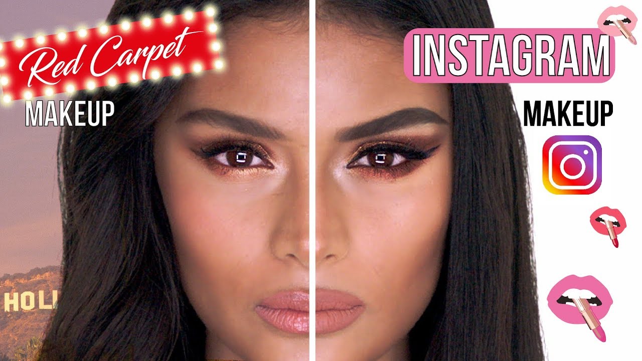 GRWM Red Carpet VS Instagram Makeup Tutorial With Sofia Tilbury