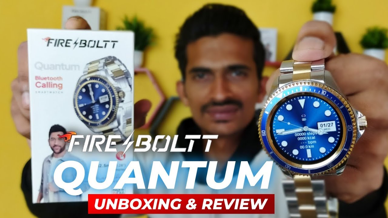 Fire Boltt Quantum Unboxing & Review🔥 Special Edition Smartwatch ⚡ fire