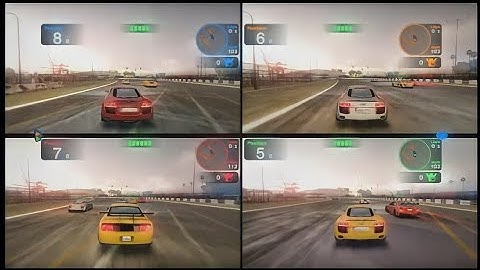 Blur Multiplayer 4 Players Gameplay