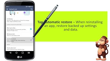 How To Use Backup & Reset On LG smart phones user guide support