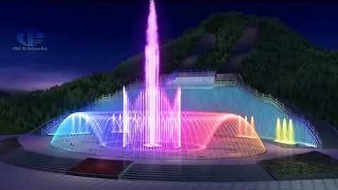 sàn nhạc nước nghệ thuật bể hình elip oval bầu dục - sàn phun nước