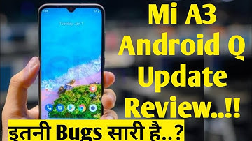 Mi A3 Android Q Update 2020 | Review