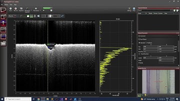 B-scan OCT for depth measurement in an ablated sample.