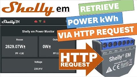 Shelly em Smart Energy Monitor - Get Power Data via http request