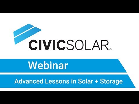 Webinar: GS Battery Case Studies - Advanced Lessons in Solar + Storage