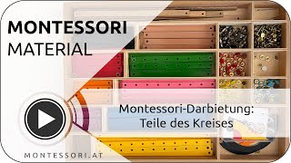 Montessori-Darbietung: Teile des Kreises [Österreichische Montessori-Akademie, Ausbildung]