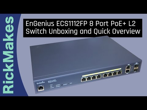 EnGenius ECS1112FP 8 Port PoE+ L2 Switch Unboxing and Quick Overview