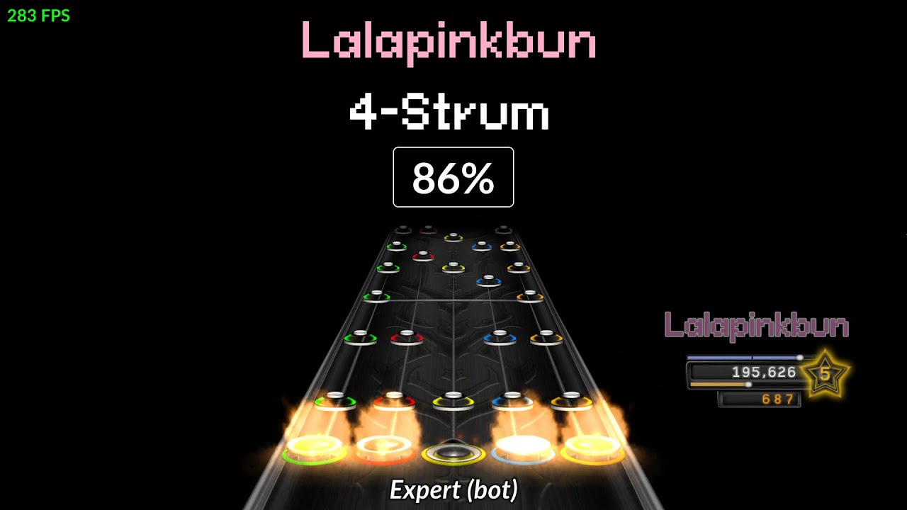 Lalapinkbun 4Strum (Clone Hero Custom Song) YouTube