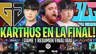 KARTHUS JUNGLA EN LA FINAL DEL MSI!😱 | GEN vs BLG Game 1 GRAN FINAL MSI 2024 ESPAÑOL IBAI LVP