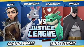 Justice League GRAND FINALS - Synume & Leviathan Vs. RoseJ & Mirrorman - Multiversus Tournament