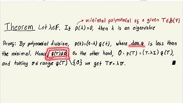 Every root of minimal polynomial is an eigenvalue