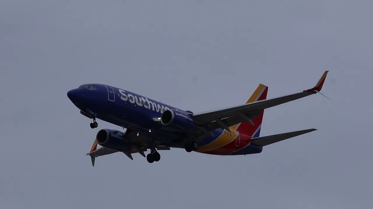 12 overhead arrivals at the Indianapolis International Airport. 