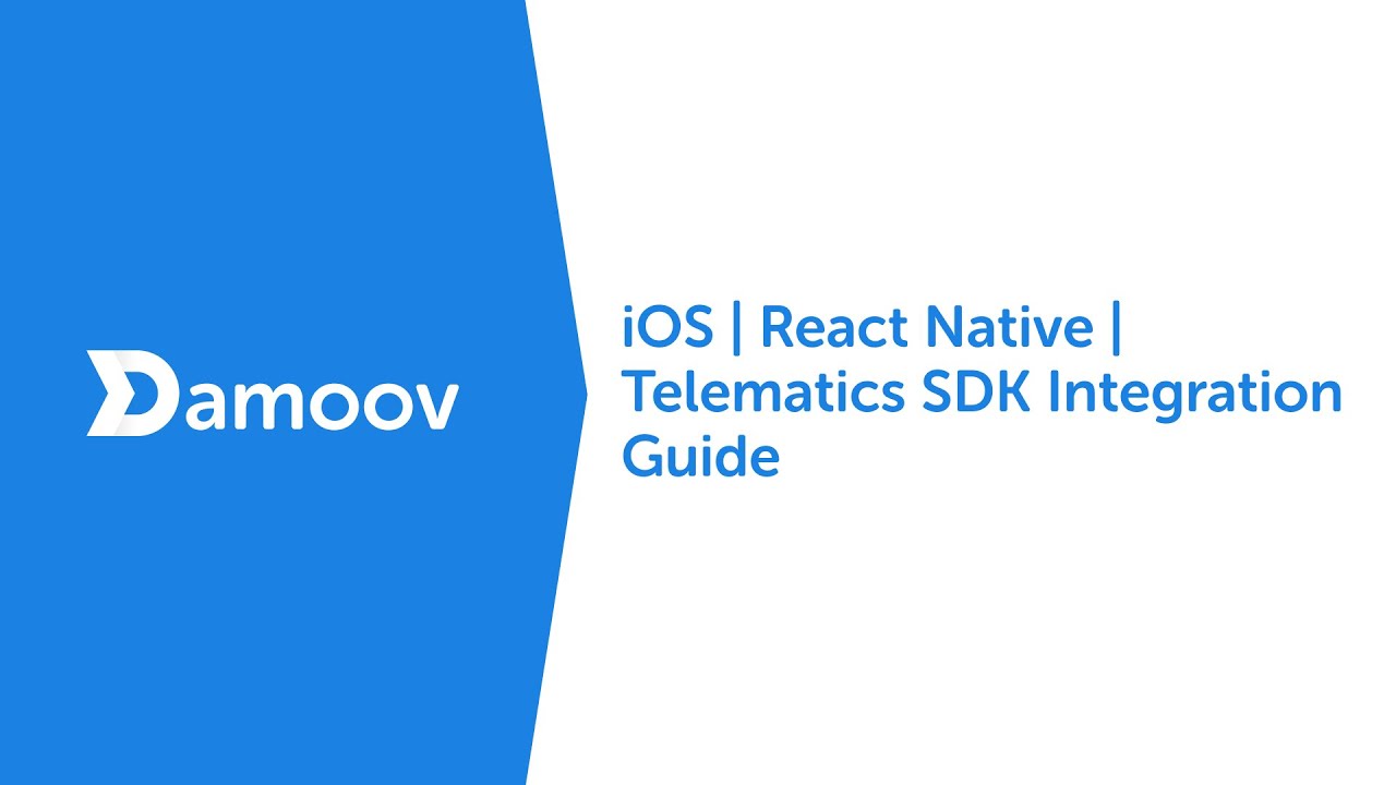 iOS React Native Telematics SDK Integration Guide - YouTube