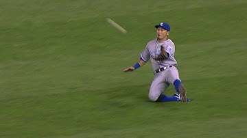 KC@SEA: Aoki makes a nice catch in right