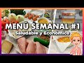 💚 Menú SEMANAL Saludable y Económico #1 🕒 Ahorra TIEMPO, DINERO y Come MÁS SANO 👍