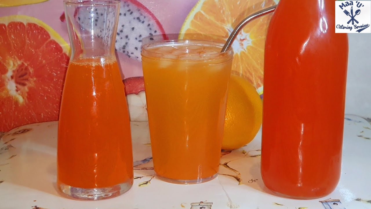 How To Make Homemade Orange Squash  Drink 🍊 .