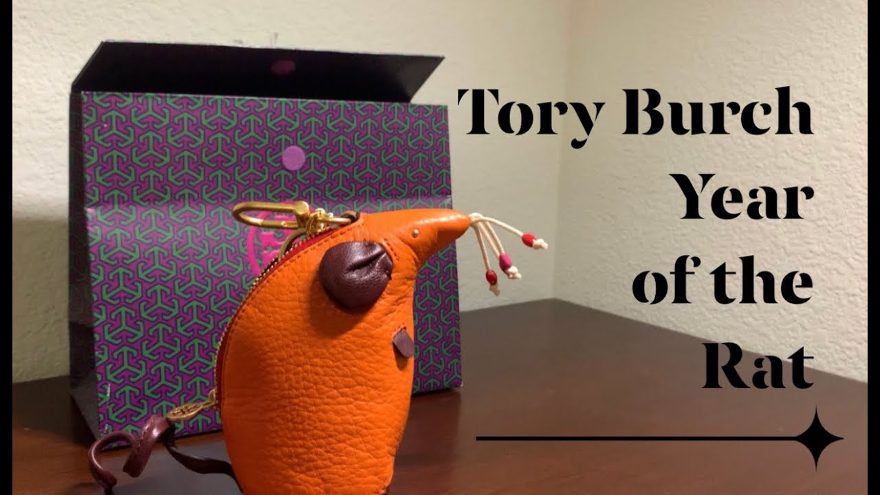 Tory Burch Rita the Rat Keyfob - YouTube