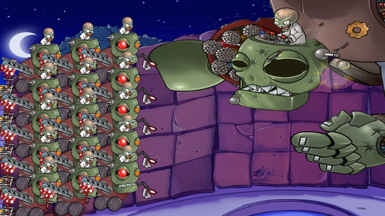 Plants vs Zombies Hack - All Zombis vs Dr. Zomboss - YouTube