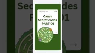 Canva secret codes part 01 🔑  #canva #canvadesign #graphicdesign #design