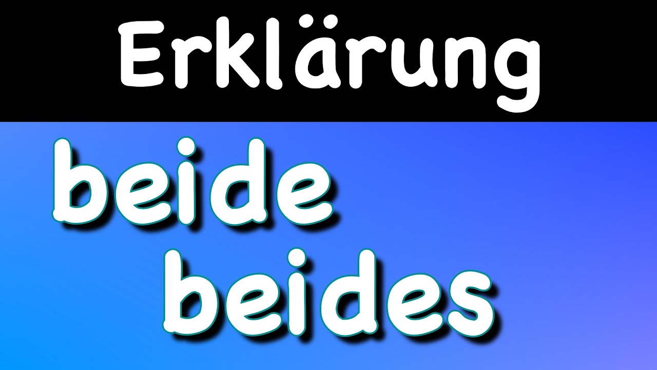 Learn German | Common Mistakes in German | beide, beiden, beides | A2 | B1