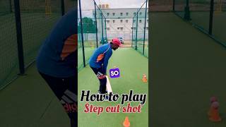 How to play step out shot with increased bat speed 👌 #cricket #increase #shorts #ytshorts