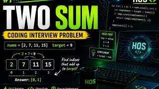 TWO SUM Explained in 5 Minutes | Hash Map Solution | LeetCode #1 | HOS TECH Profile