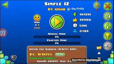 GEOMETRY DASH WORLD | SIMPLE IZ | BY IZHAR