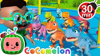 10 Little Dinos | Cody \& JJ! It's Play Time! CoComelon Kids Songs