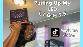 Putting Up My LED Lights (DayBetter)...Tik Tok Room Transformation