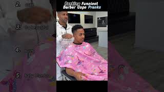 Ranking Funniest Barber Cape Pranks #ranking