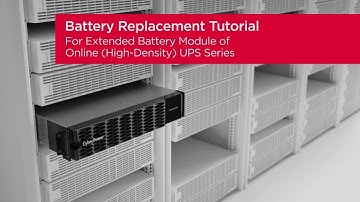 CyberPower Battery Replacement Tutorial for EBM of Online (High-Density) UPS Series