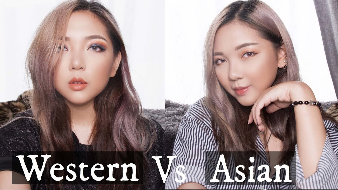 Asian vs Western Makeup Look Trang Điểm Châu Á vs Châu Âu Vân Thỏ