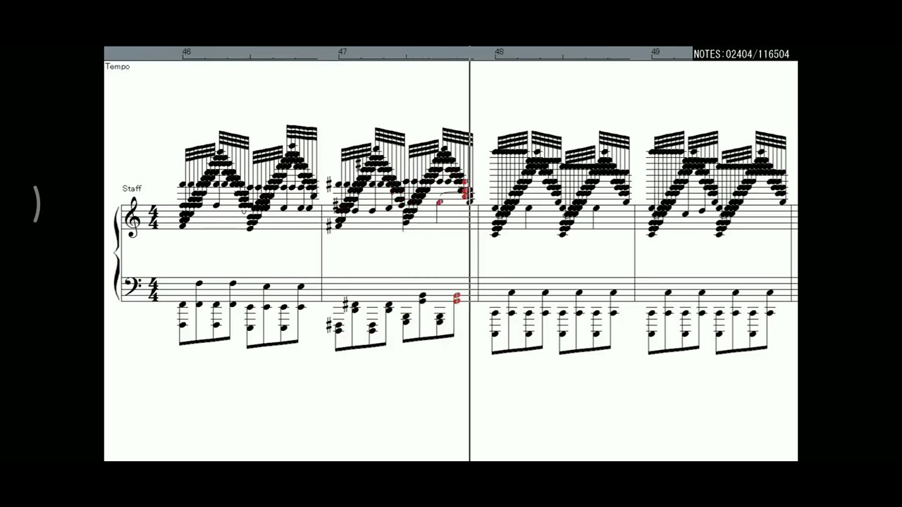 [ Black midi ]Jingle bell 116504 notes - YouTube