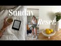 SUNDAY RESET ROUTINE *weekly prep, cleaning, getting back on track after vacation + Glute Workout
