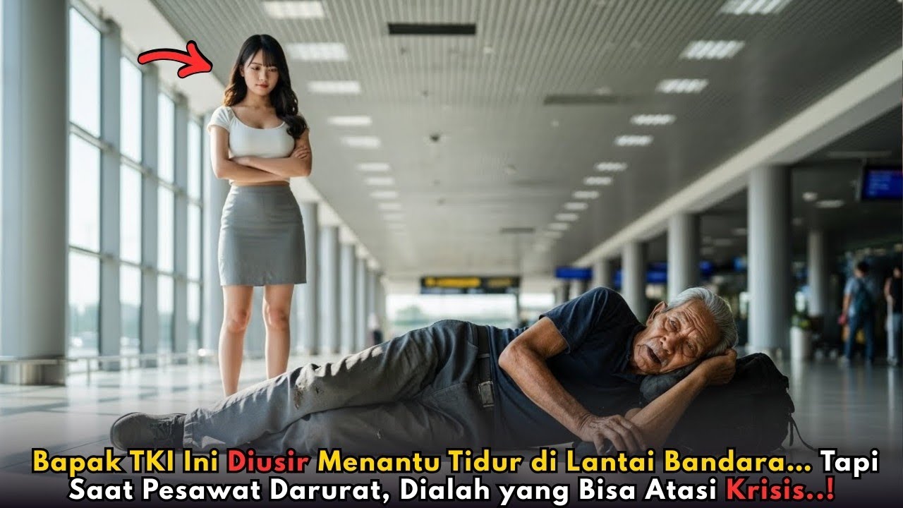 Menantu Jepang Tertawakan Bapak TKI Yang Tidur Di Bandara... Tapi Akhirnya Dia Yang Menangis