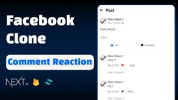 Comment Reaction - Facebook Clone with NEXT JS and Firebase | SPEED CODING