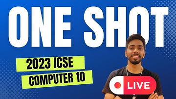 Complete Revision One Shot Computer Class 10 ICSE Crash course java 10 #icse #java