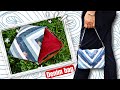 How to sewing denim bag|scraps of old jeans|crossbody and hand-held bag|sewing diy