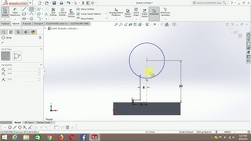 How to make Rib and Mirror in Solidwork.