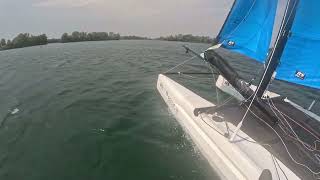 Trapeze Sailing | solo | RS Cat 16 XL | 4 | High gusty Wind