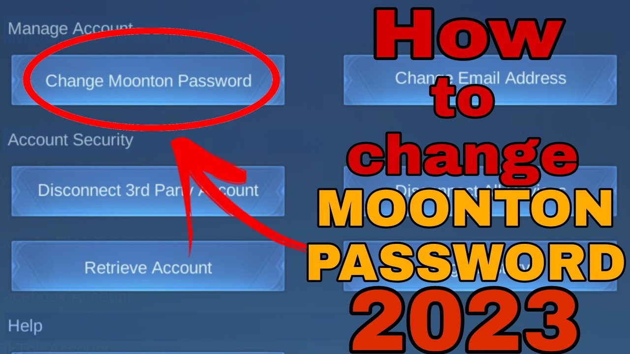 How To Change Moonton Account Password 2021 Youtube How To Change Moonton Account Password 2021 Youtube