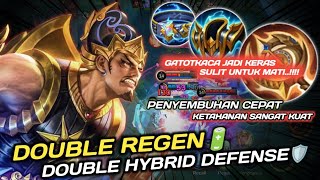 Penyembuhan Cepat!! Gatotkaca Sulit Untuk Mati: Build Gatotkaca Hybrid Defense
