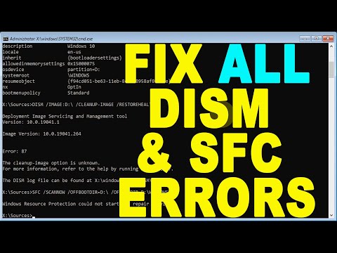 DISM /Cleanup-Image /RestoreHealth & SFC /ScanNow not Working Windows 10, 8 & 7 | Fix All Errors